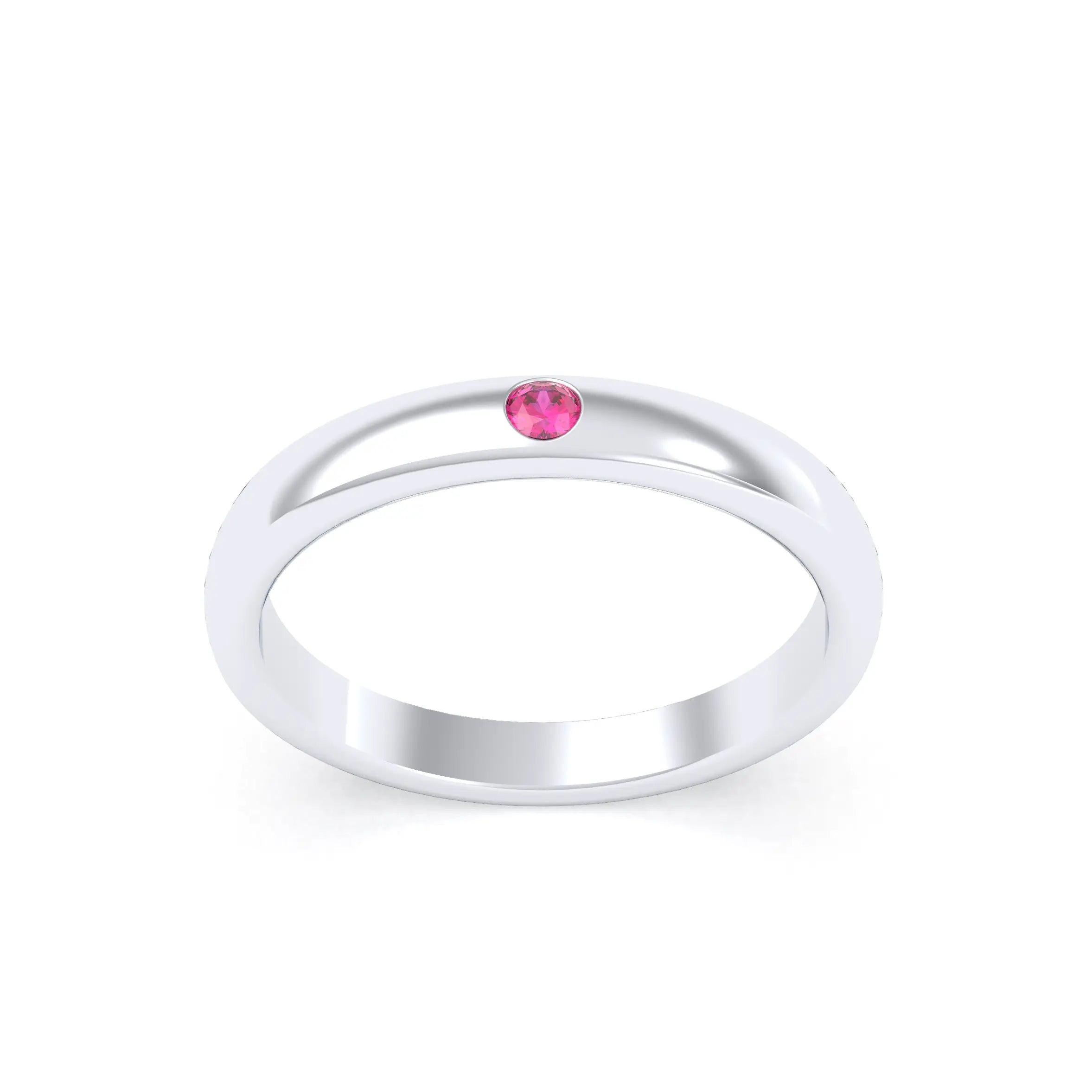 Bague Elisa Solitaire – L'Argent 950 sublimé par les Pierres Précieuses