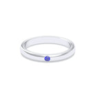 Bague Elisa Solitaire – L'Argent 950 sublimé par les Pierres Précieuses