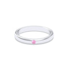 Bague Elisa Solitaire – L'Argent 950 sublimé par les Pierres Précieuses