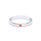 Bague Elisa Solitaire – L'Argent 950 sublimé par les Pierres Précieuses