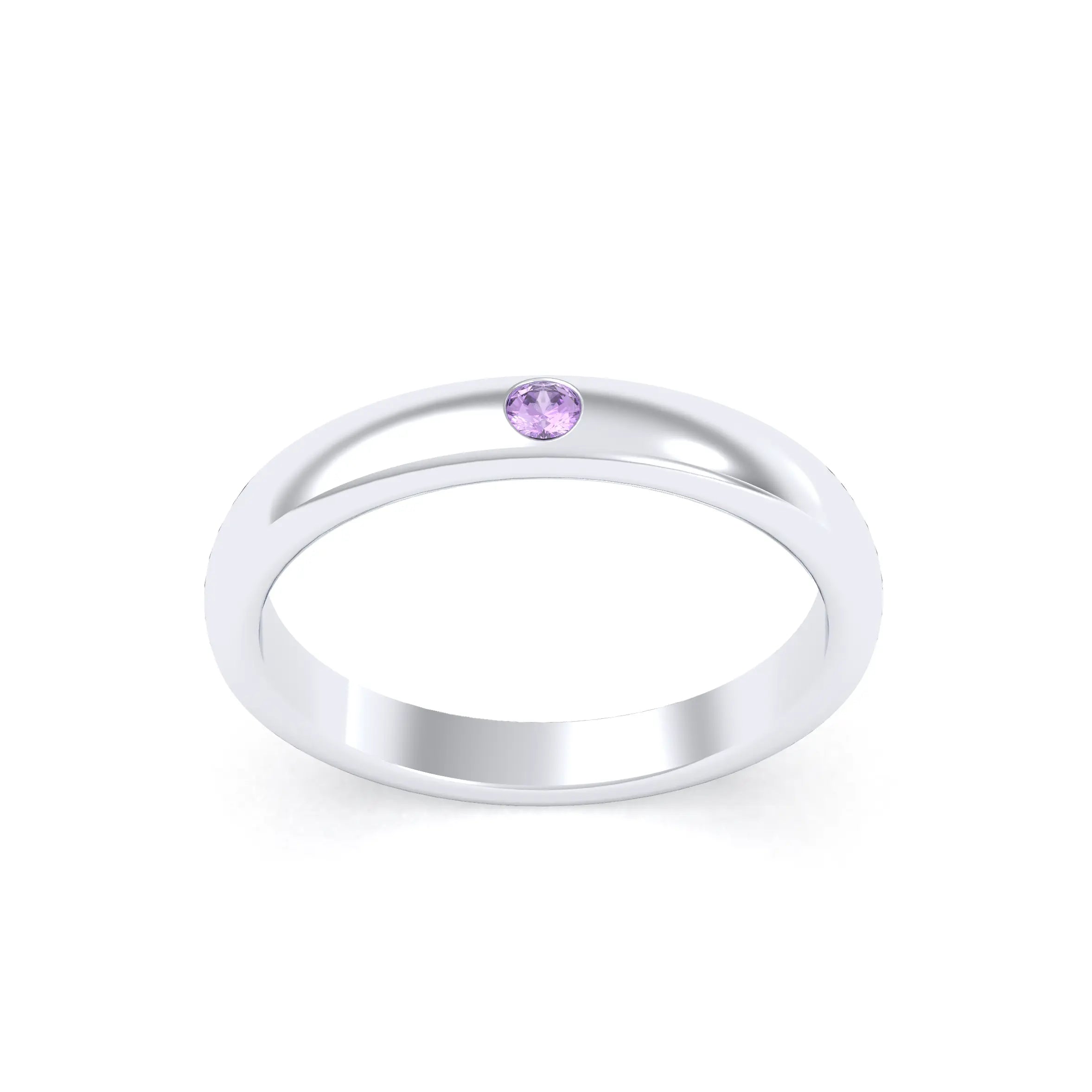 Bague Elisa Solitaire – L'Argent 950 sublimé par les Pierres Précieuses