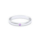 Bague Elisa Solitaire – L'Argent 950 sublimé par les Pierres Précieuses