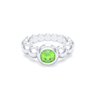 Bague Indiscrète — Solitaire « Boule » en Argent 950 et Pierre Fine