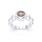 Bague Indiscrète — Solitaire « Boule » en Argent 950 et Pierre Fine