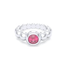 Bague Indiscrète — Solitaire « Boule » en Argent 950 et Pierre Fine