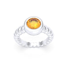 Bague “Indiscrète” 7mm en Argent 950 – Pierre Fine & Torsades