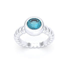 Bague “Indiscrète” 7mm en Argent 950 – Pierre Fine & Torsades