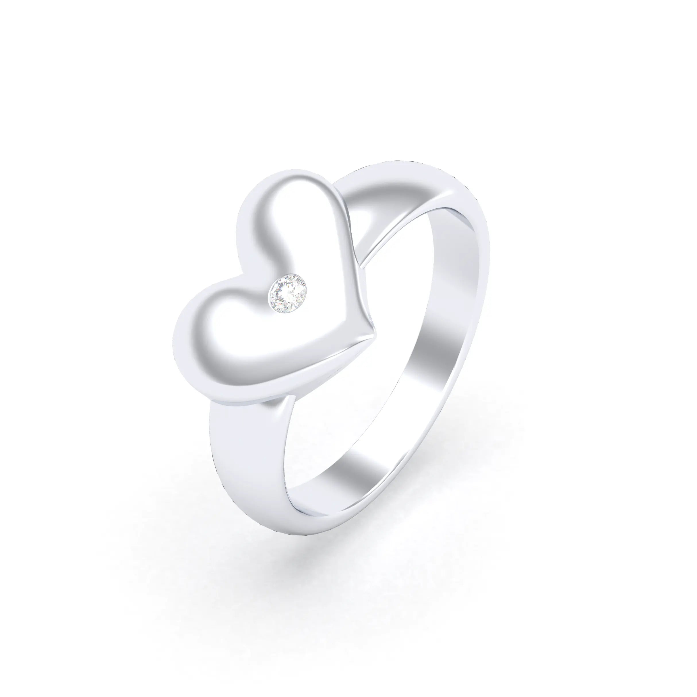 Bague Étreinte en Argent : l’éclat d’un cœur sculpté sur mesure