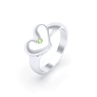 Bague Étreinte en Argent : l’éclat d’un cœur sculpté sur mesure