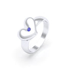 Bague Étreinte en Argent : l’éclat d’un cœur sculpté sur mesure