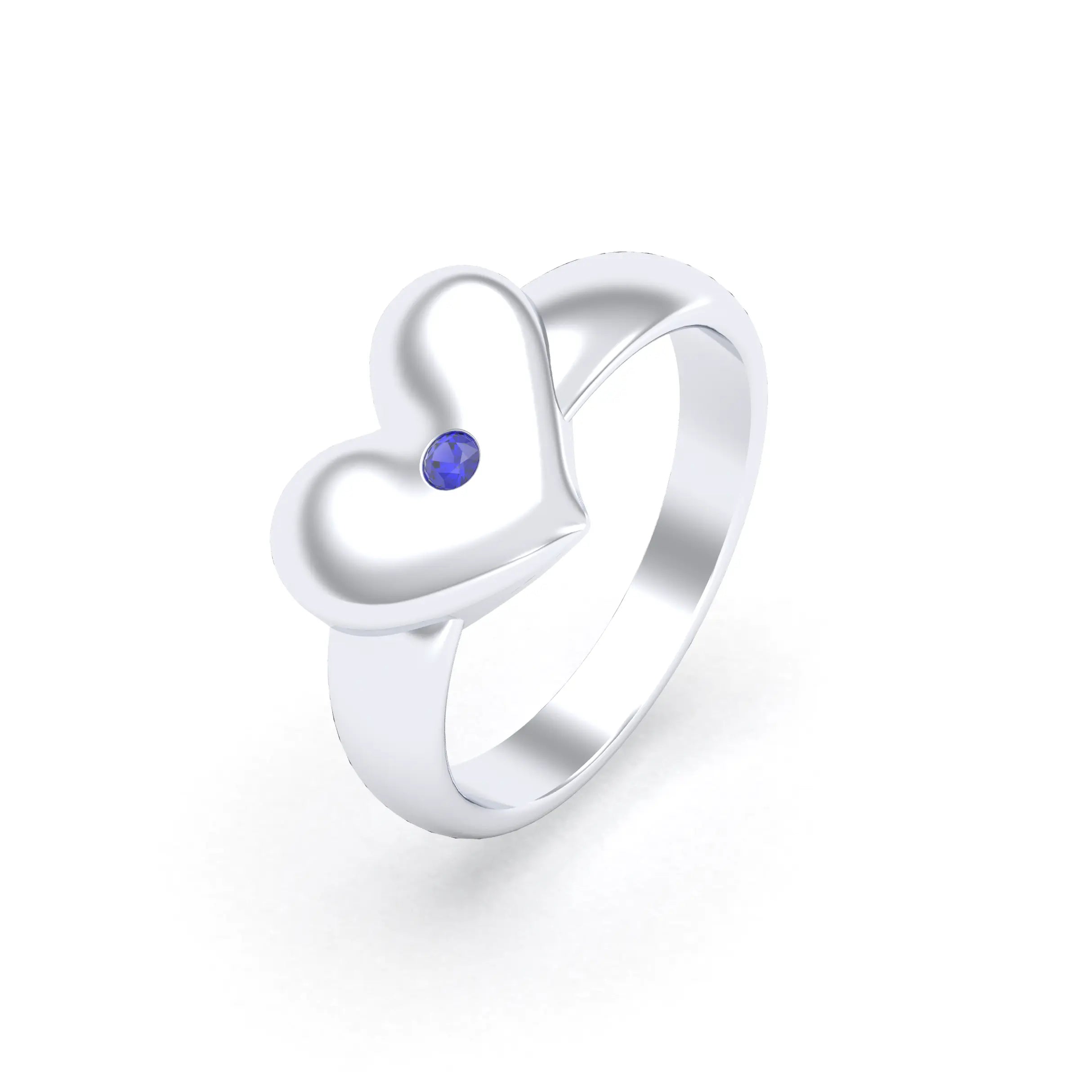 Bague Étreinte en Argent : l’éclat d’un cœur sculpté sur mesure