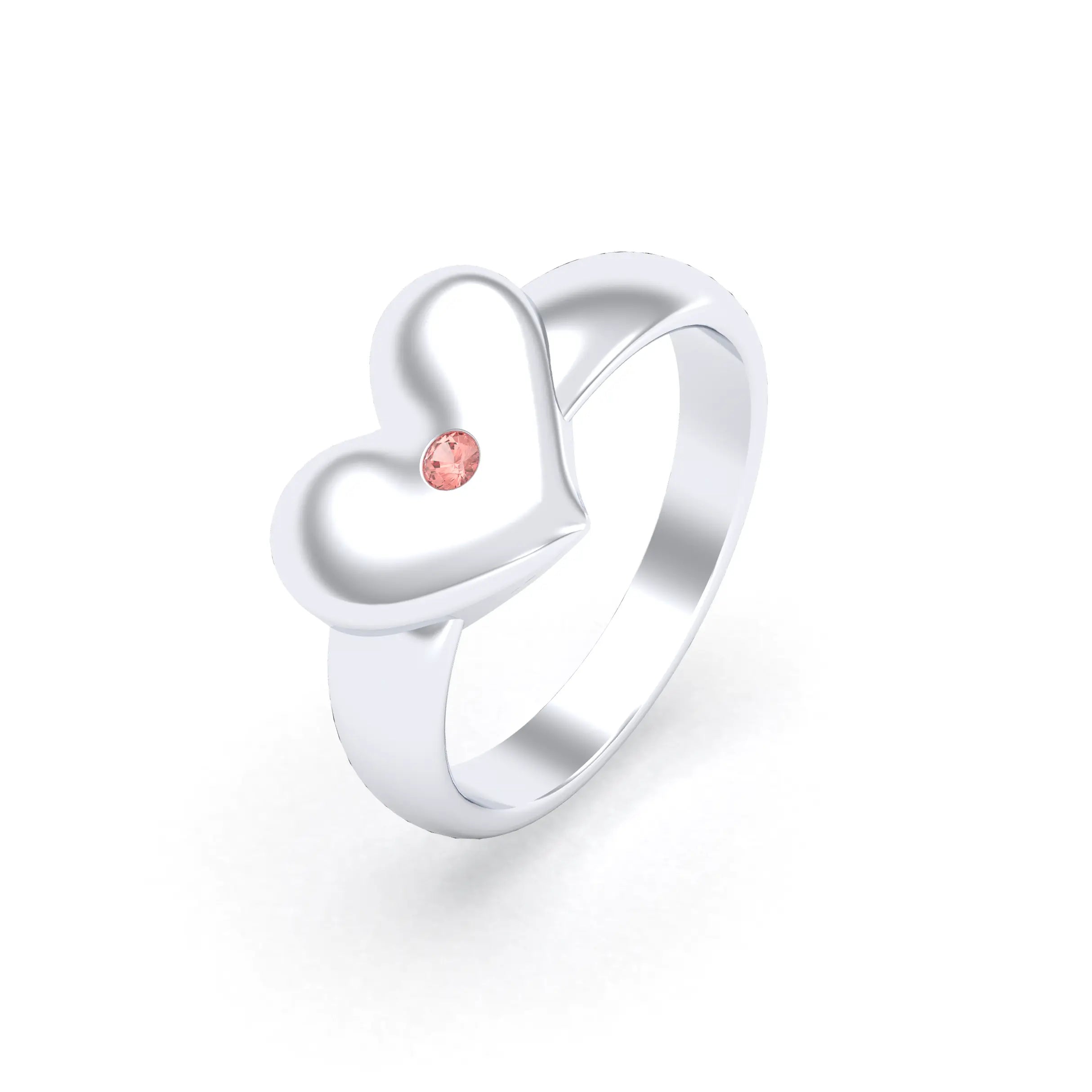 Bague Étreinte en Argent : l’éclat d’un cœur sculpté sur mesure