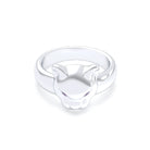 Bague Féline en Argent et Regard Précieux Personnalisable