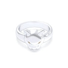 Bague Féline en Argent et Regard Précieux Personnalisable