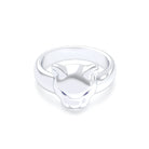 Bague Féline en Argent et Regard Précieux Personnalisable