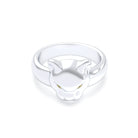 Bague Féline en Argent et Regard Précieux Personnalisable