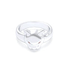 Bague Féline en Argent et Regard Précieux Personnalisable