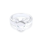 Bague Féline en Argent et Regard Précieux Personnalisable