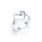 Bague Idylle en Argent : la pureté d’un cœur éternel et sur mesure