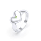 Bague Idylle en Argent : la pureté d’un cœur éternel et sur mesure
