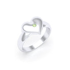 Bague Idylle en Argent : la pureté d’un cœur éternel et sur mesure