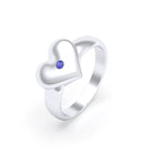 Bague Idylle en Argent : la pureté d’un cœur éternel et sur mesure