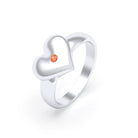 Bague Idylle en Argent : la pureté d’un cœur éternel et sur mesure