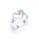 Bague Idylle en Argent : la pureté d’un cœur éternel et sur mesure