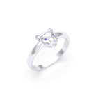 Bague Petite Féline Argent Massif & Regard de Gemmes