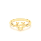 Bague Petite Féline en or jaune 18 carats — deux pierres précieuses au choix parmi douze