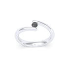 Bague Solitaire Naples en Or Blanc 18k – La Lumière Absolue