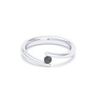 Bague Solitaire Naples en Or Blanc 18k – La Lumière Absolue