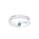 Bague Solitaire Naples en Or Blanc 18k – La Lumière Absolue