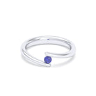 Bague Solitaire Naples en Or Blanc 18k – La Lumière Absolue