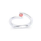 Bague Solitaire Naples en Or Blanc 18k – La Lumière Absolue