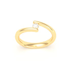 Bague Solitaire Naples en Or Jaune 18k – L'Essence de la Préciosité