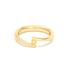 Bague Solitaire Naples en Or Jaune 18k – L'Essence de la Préciosité