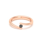 Bague Solitaire Naples en Or Rose 18k – La Poésie Précieuse