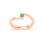 Bague Solitaire Naples en Or Rose 18k – La Poésie Précieuse