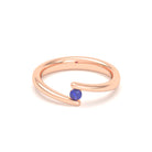 Bague Solitaire Naples en Or Rose 18k – La Poésie Précieuse