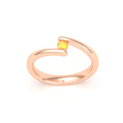 Bague Solitaire Naples en Or Rose 18k – La Poésie Précieuse