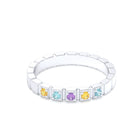 Bague New York en argent 950, joaillerie personnalisable à 5 pierres