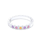 Bague New York en argent 950, joaillerie personnalisable à 5 pierres
