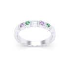 Bague New York en argent 950, joaillerie personnalisable à 5 pierres