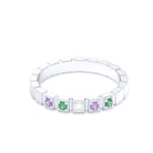 Bague New York en argent 950, joaillerie personnalisable à 5 pierres