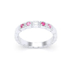 Bague New York en argent 950, joaillerie personnalisable à 5 pierres