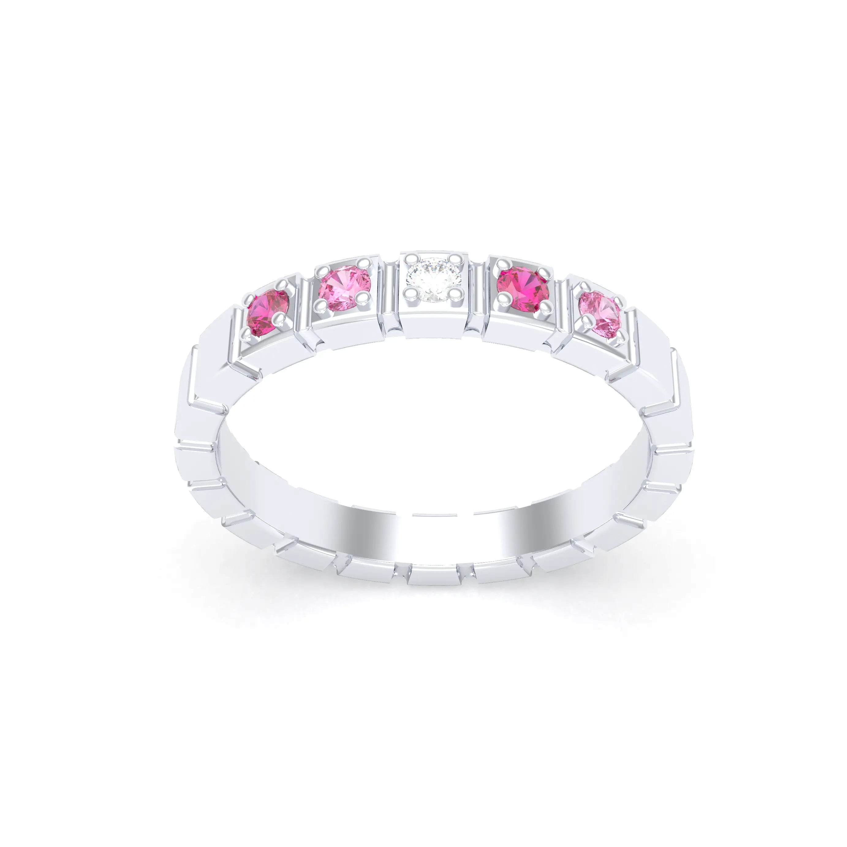 Bague New York en argent 950, joaillerie personnalisable à 5 pierres