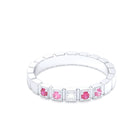 Bague New York en argent 950, joaillerie personnalisable à 5 pierres