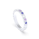 Bague New York en argent 950, joaillerie personnalisable à 5 pierres