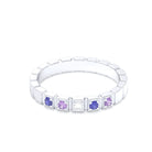 Bague New York en argent 950, joaillerie personnalisable à 5 pierres